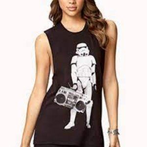 Stormtrooper boom box graphic tank